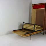 Ingenious sixties wall bed cabinet by C. Princic Gorizia Italy