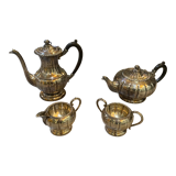 Silver metal tea and coffee set