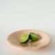 Plat creux plissé Digoin Sarreguemines, rose poudré, 1960