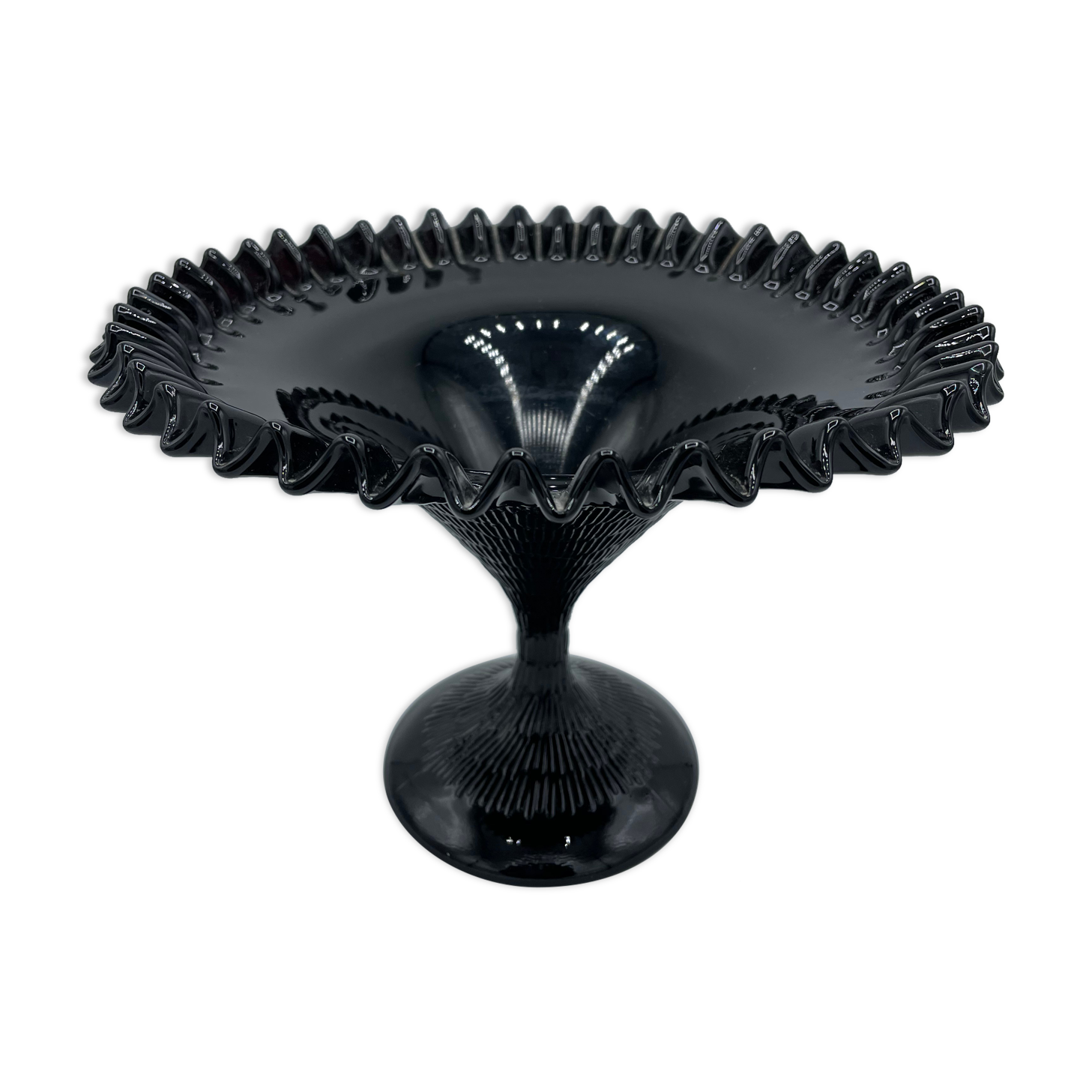 Vintage opaline stand cut