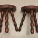 Tabourets en bois