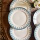 Set of 10 vintage ironstone plates by Henry of Sarreguemines.