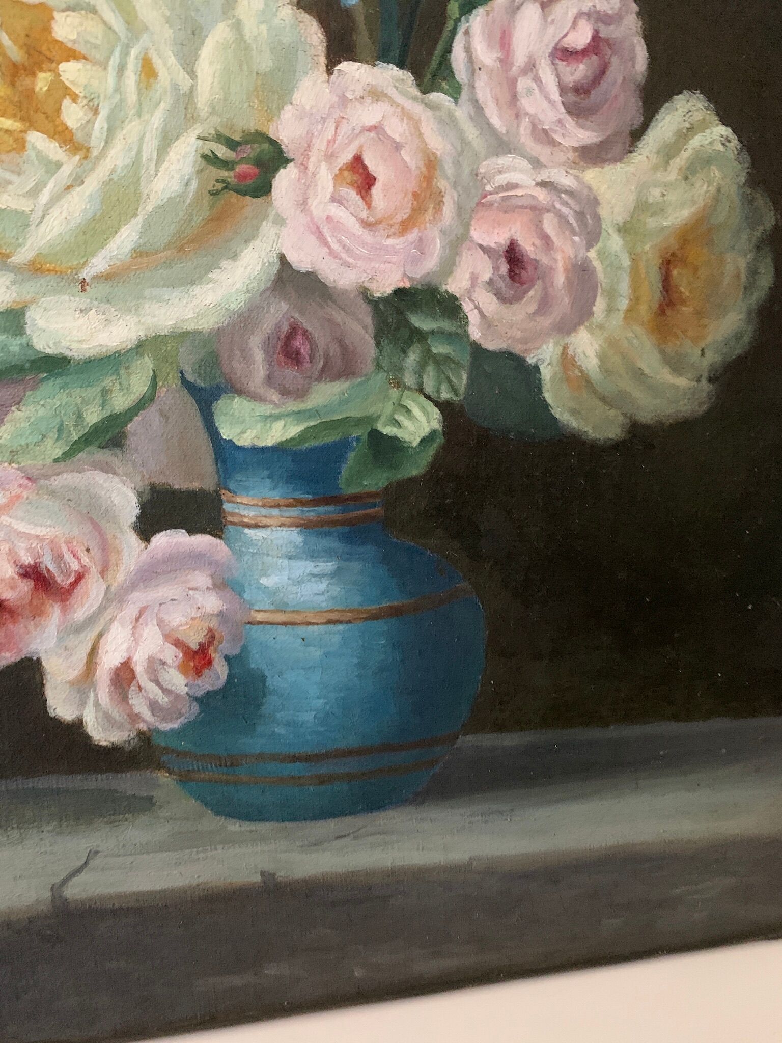 Painting flowers late nineteenth