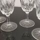 Set of 6 vintage chiseled crystal stemware