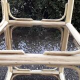Rattan side table