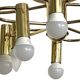 Brass suspension Mid-century 10 arms by Honsel Leuchten