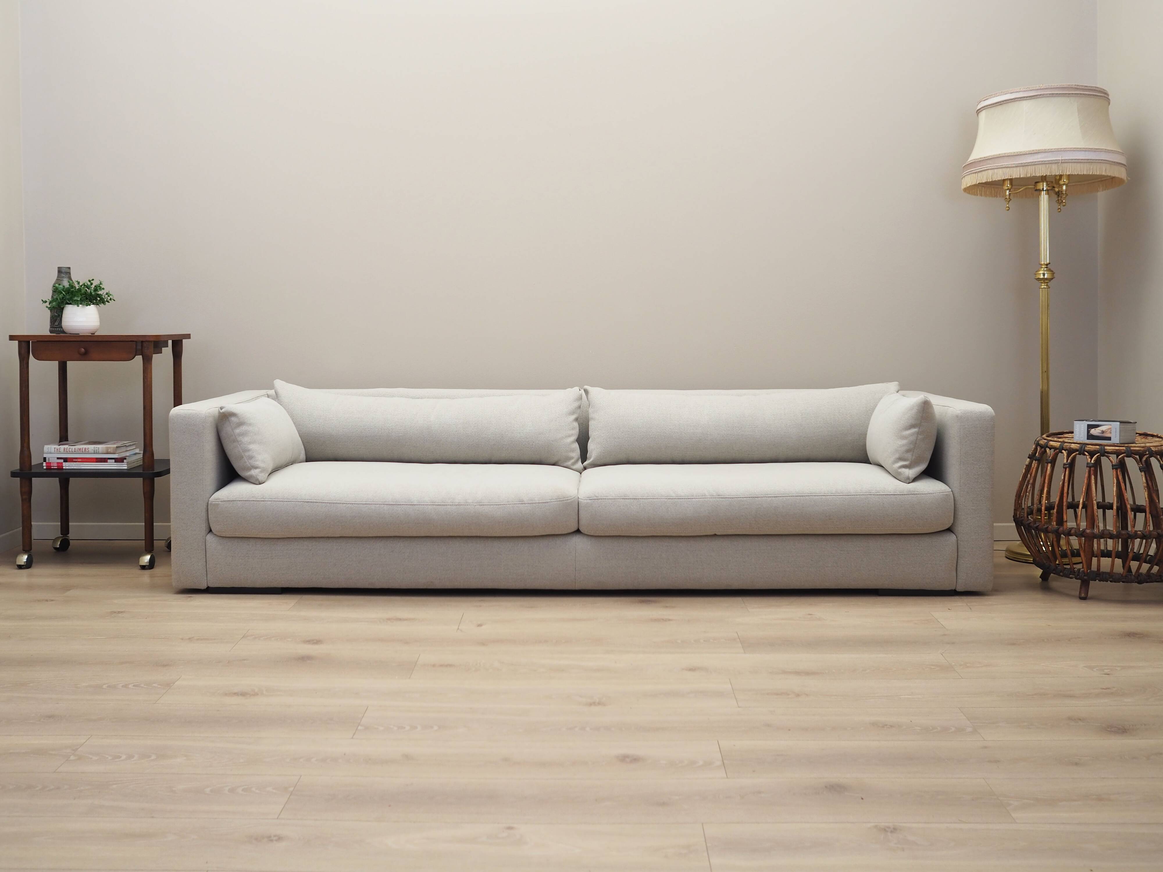 Grey sofa, Scandinavian design, 00s