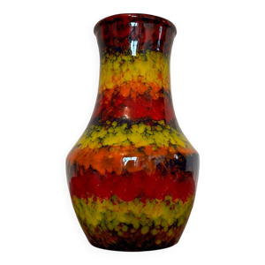 Vase céramique multicolore