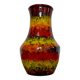 Multicolored ceramic vase from the 60s
