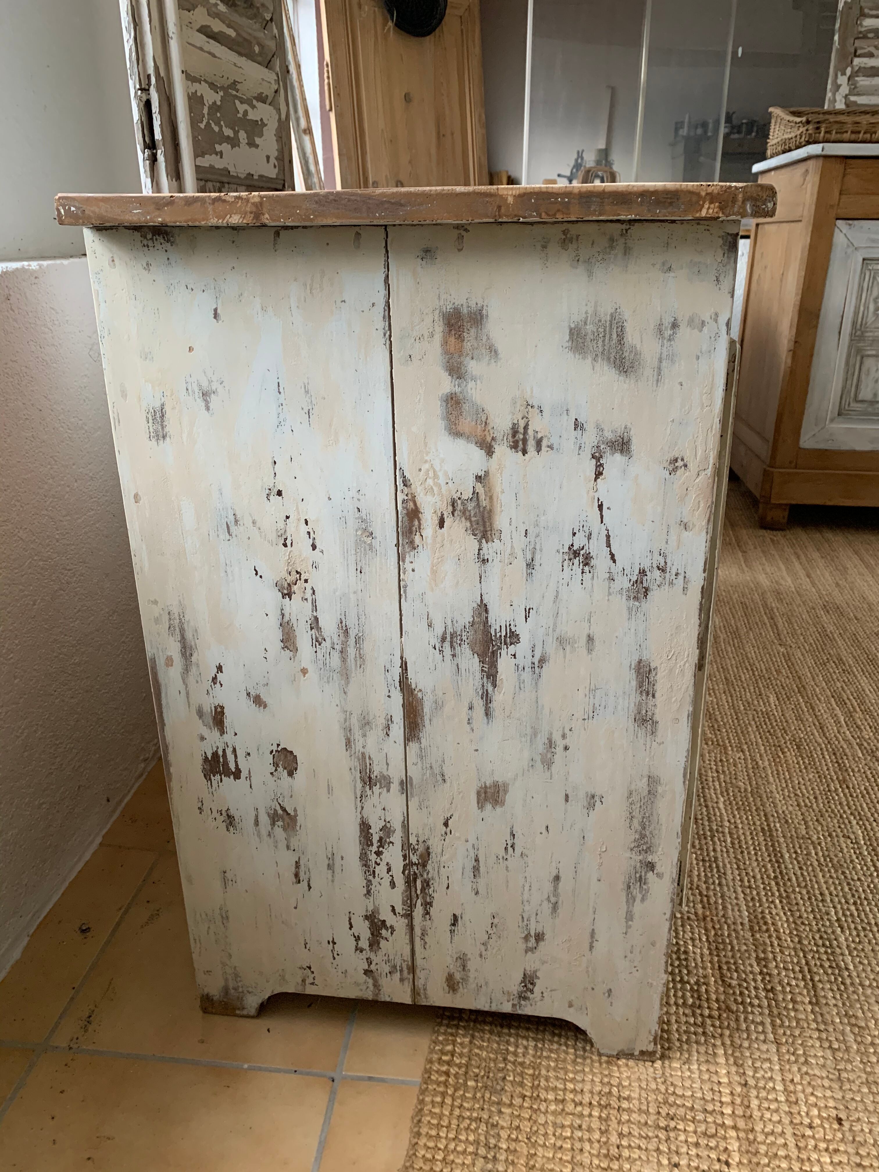 Antique patinated furniture