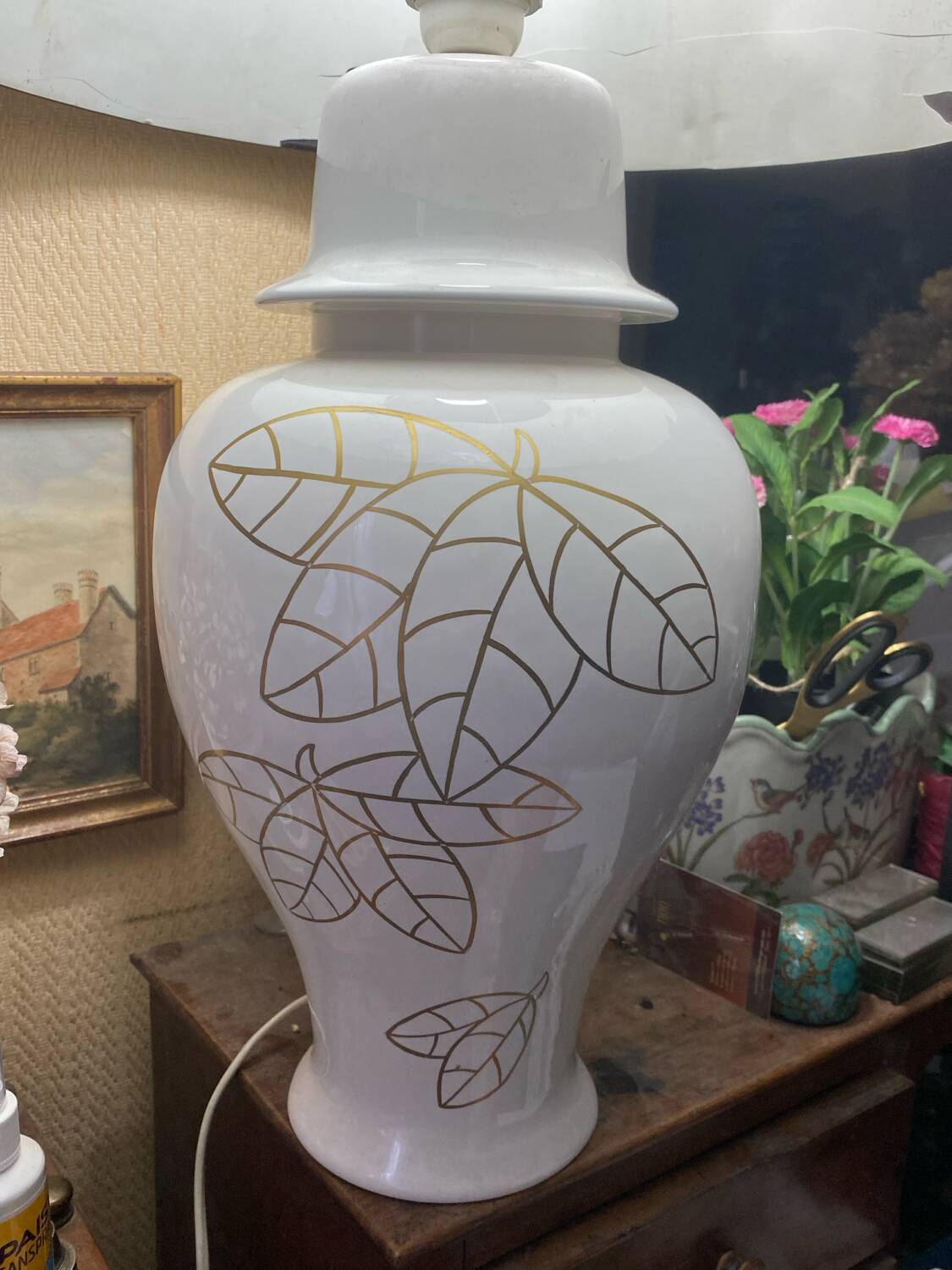 Large Geo Martel Desvres lamp base