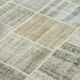 Handwoven anatolian contemporary 173 cm x 246 cm grey patchwork carpet