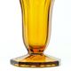 Art Deco vase, honey glass, Val Saint Lambert, Belgium, 1960s