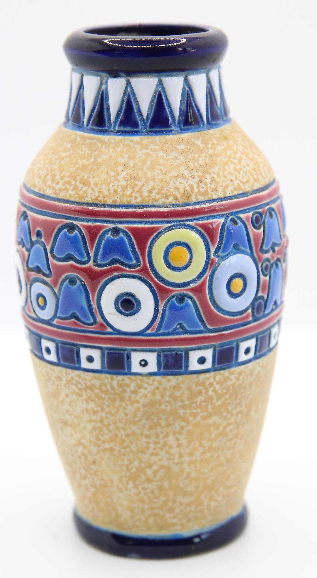 Amphora Art Deco vase in chick earthenware