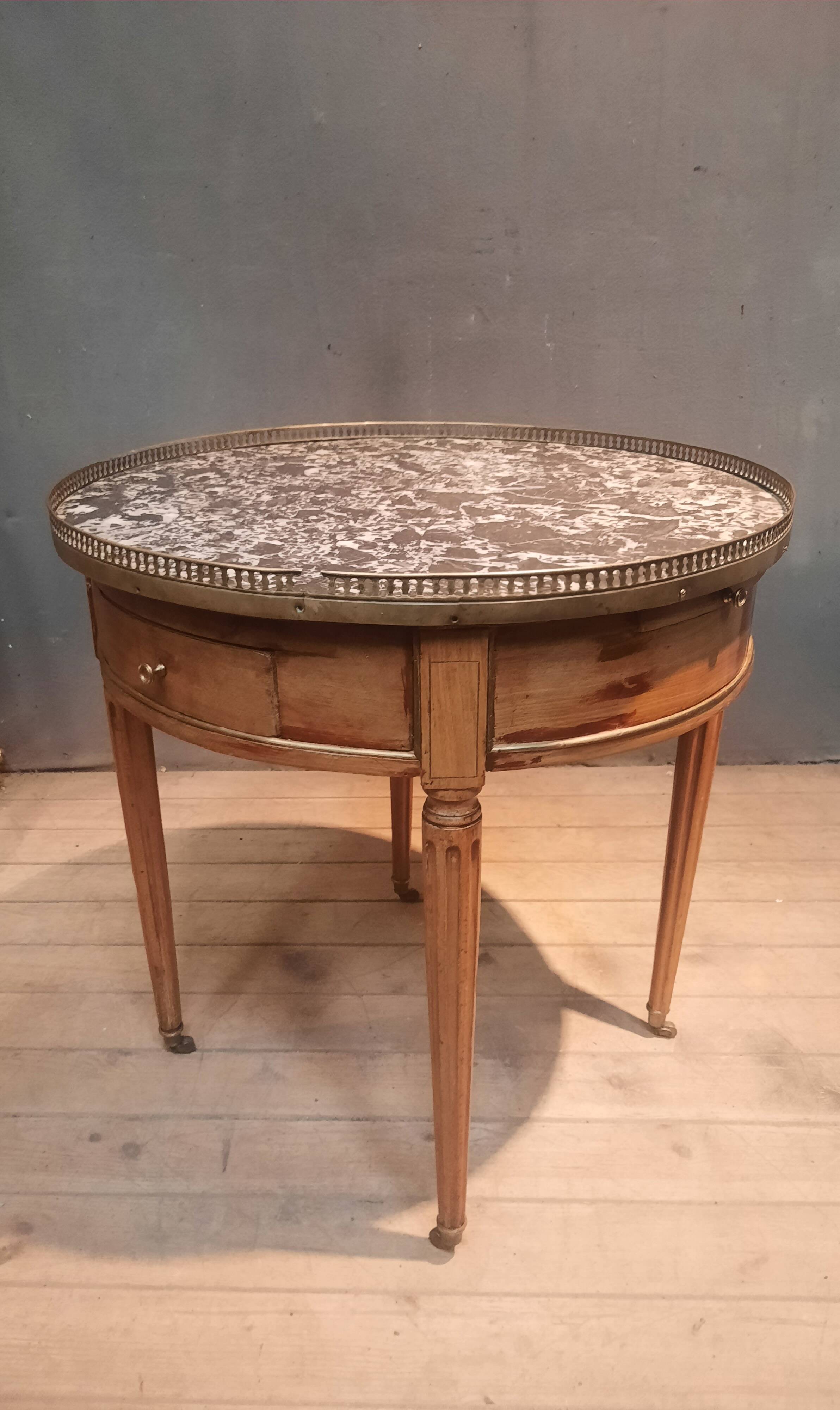 "Louis XVI style 'bouillotte' table"