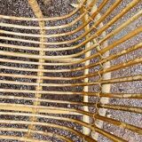 Rattan shell armchair