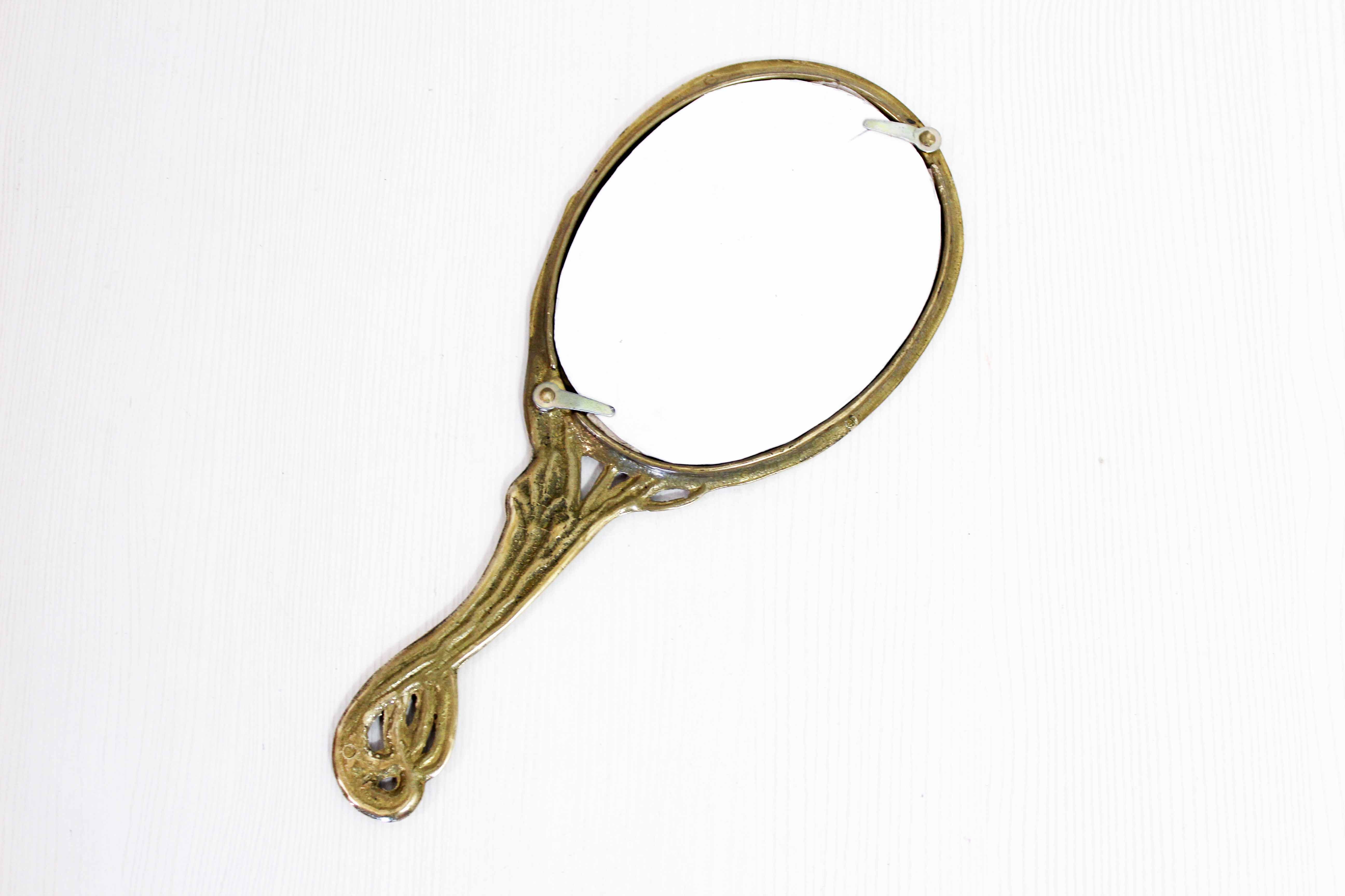 Bronze hand mirror