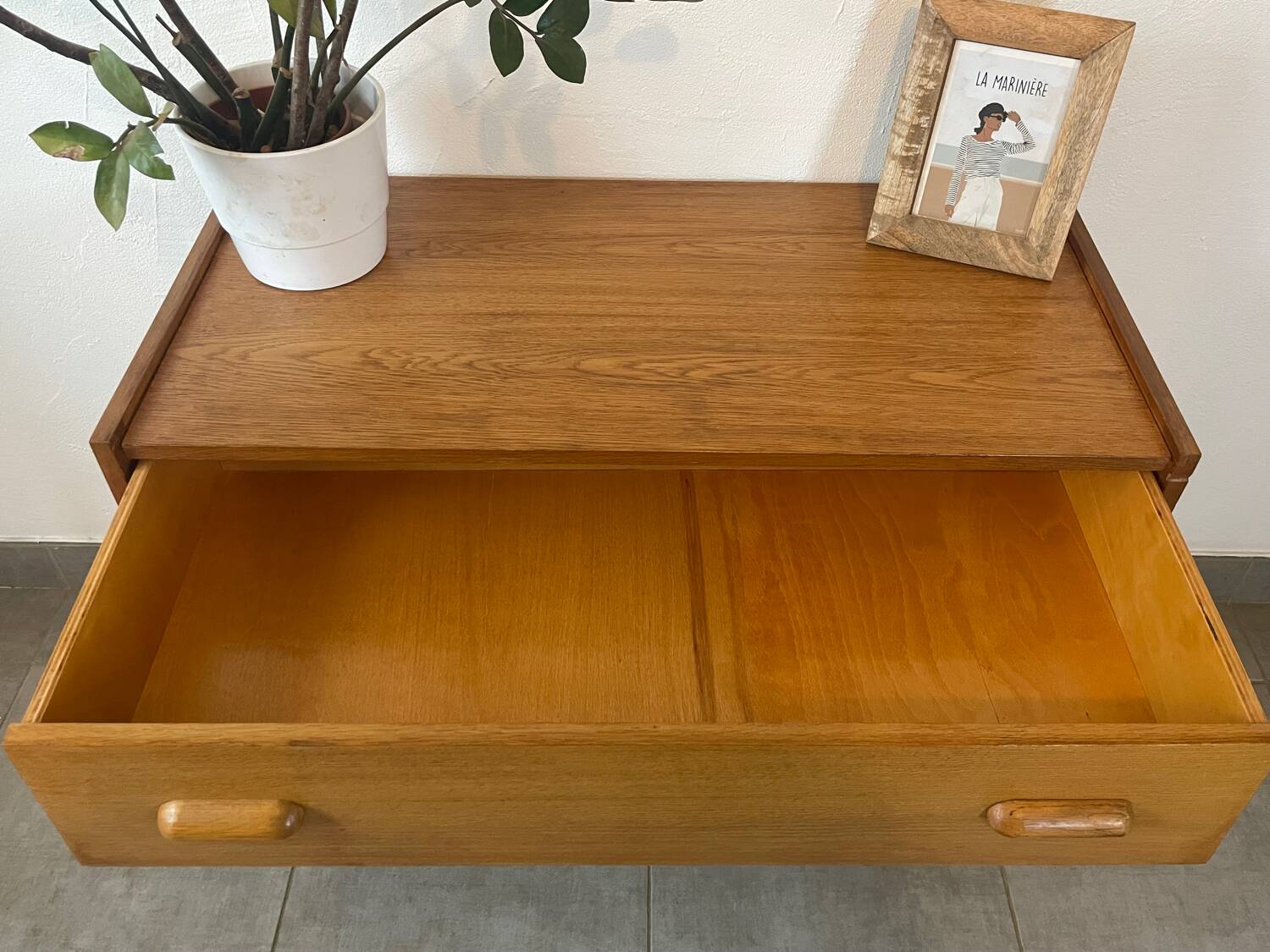 Commode en teck, années 60