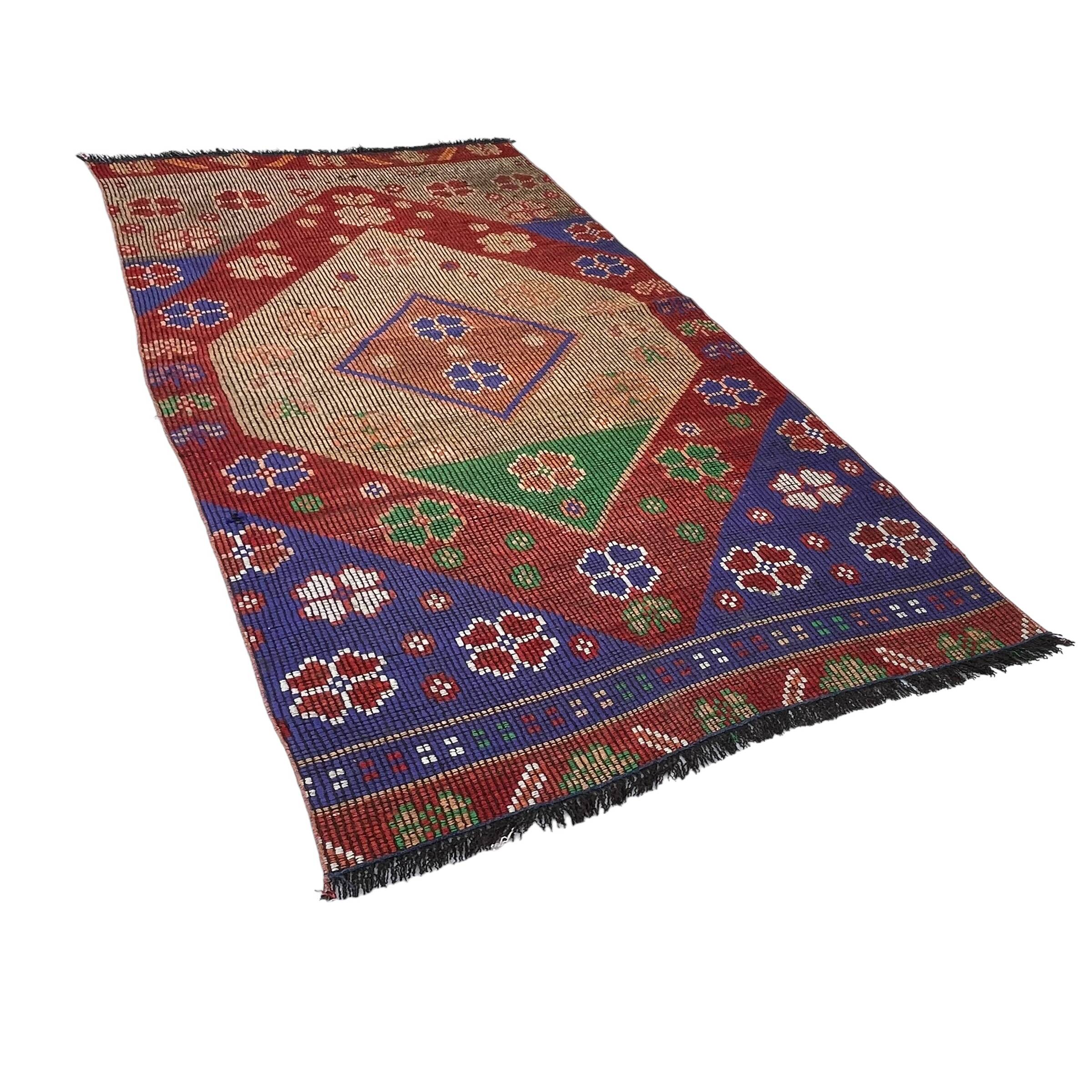 Vintage turkish kilim rug , 220 x 117 cm