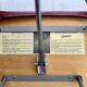 Vintage folding stool Libellule – Normafix – burgundy faux leather – years