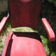 Chaises en skaï rouge années 60