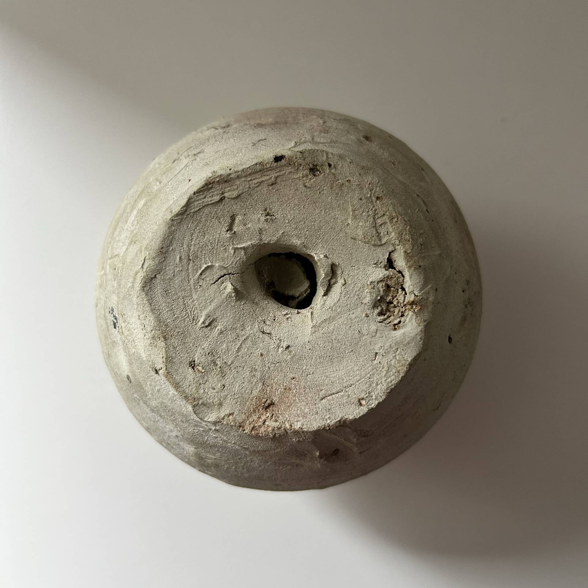 White clay pot