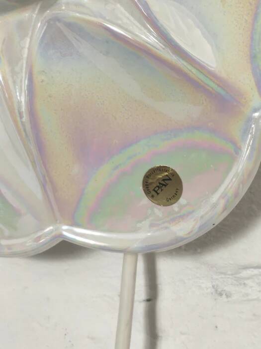 Mid-century iridescent porcelain wall lamp by Goebel for PAN Germany 1970s