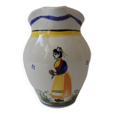 Earthenware Henriot Quimper numbered jug