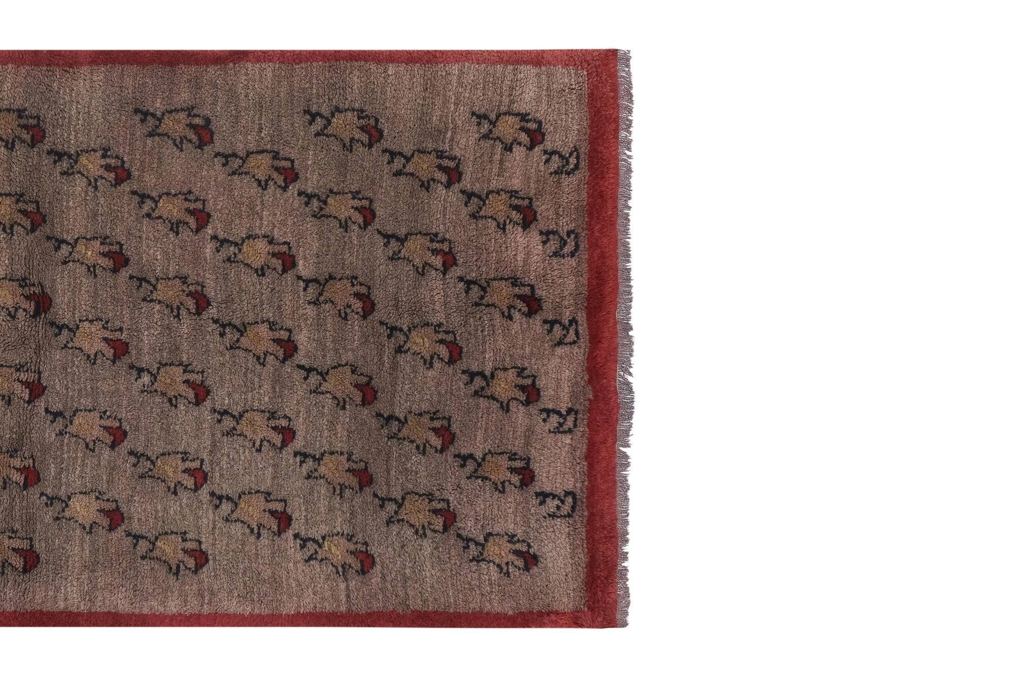 Vintage handmade Turkish rug 110x210 cm