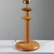 Postmodern vintage pine wood table lamp from the 1980s.