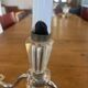 Pair of Electrified Art Deco Candle Holders – Cut Crystal & Chrome Metal 1