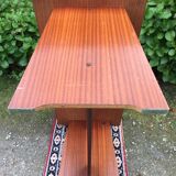 Vintage teak marine desk with 2 drawers.