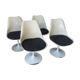 Series of 4 tulip chairs by Eero Saarinen for Knoll
