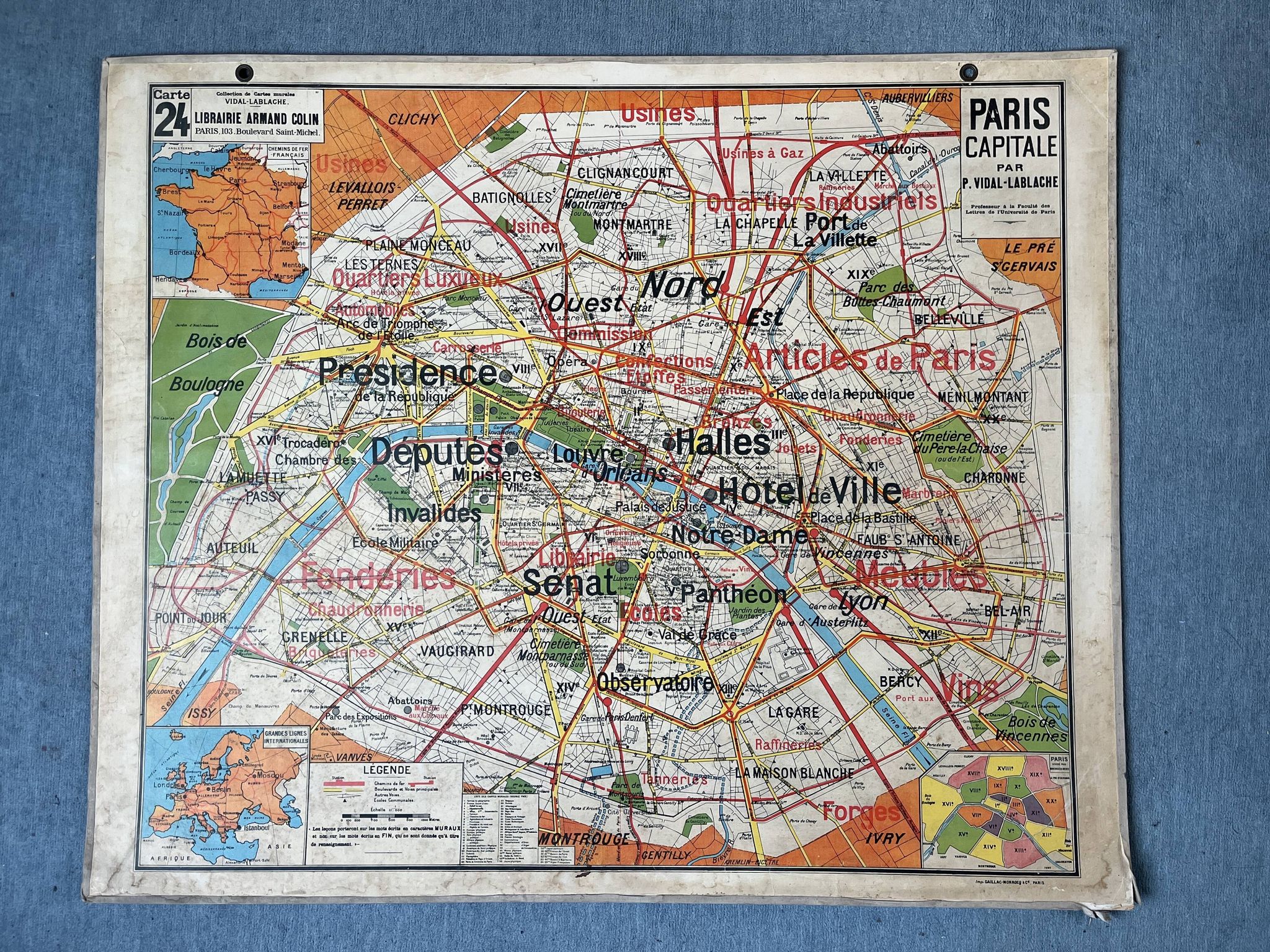 La carte scolaire N°24 Colin