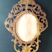 Miroir bois doré ItalieXVIIIe 33x45cm