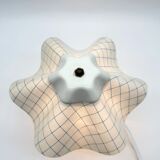 Pair of table lamps with pleated shades – 1980s