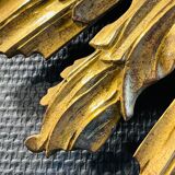 Sun Wall Lamp (70 cm) - Witch's Mirror, Gilded Carved Wood, ca 1950