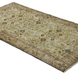 Turkish Anatolian Handmade Vintage Area Rug 216 cm x 116 cm