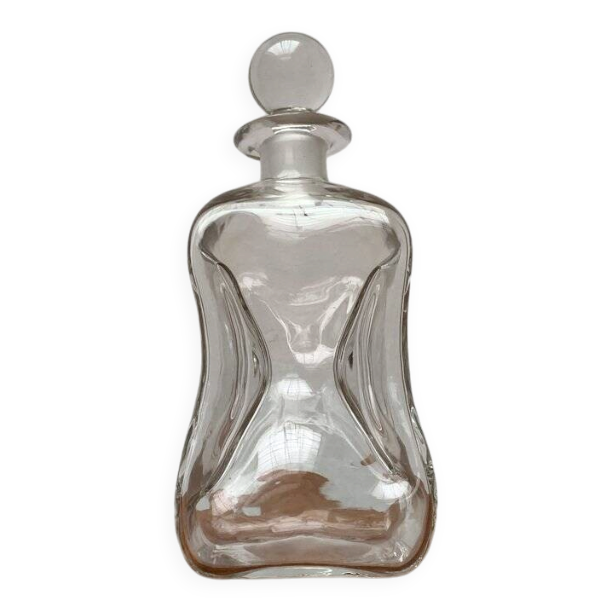 Vintage glass bottle Kluk Kluk Danish from Holmegaard