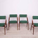 Chaises de salle à manger pour sauteurs à ski polonais de l'usine de meubles Zamojska, années 1970, lot de 4