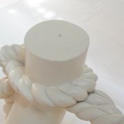 Hollywood regency style faux tusk coffee table, 1980s