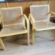Chaises Olivo Pietro 70' cannage et bois