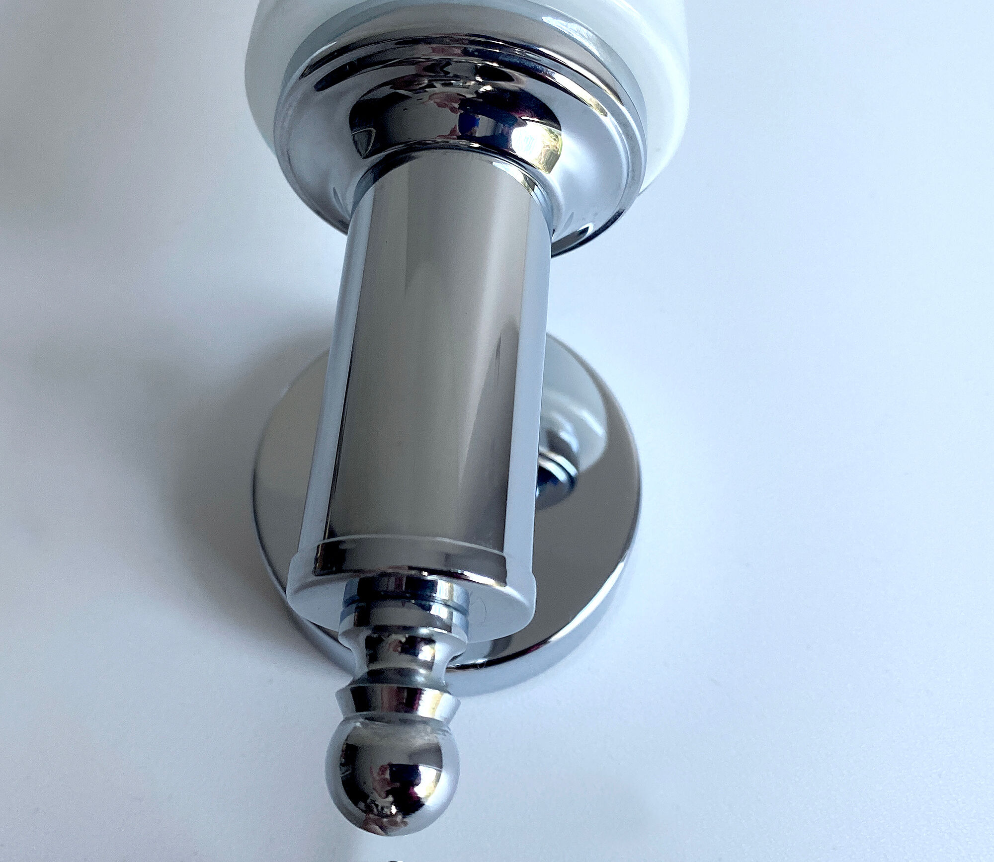 3 vintage chrome and Murano glass wall lamps, 70s