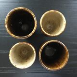Lot 4 mugs en grès