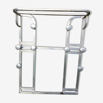 Vintage aluminum coat holder