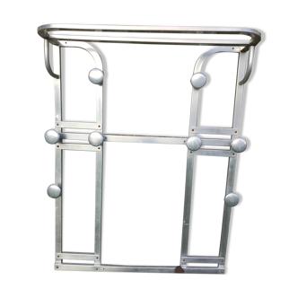 Vintage aluminum coat holder