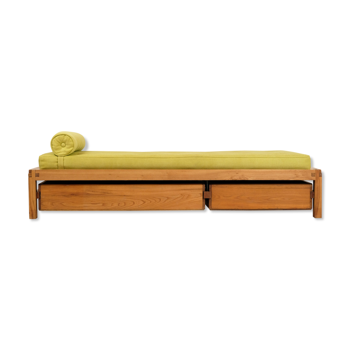 Bed L03 by Pierre Chapo in Massive Elm 1960