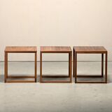 Kai Kristiansen Cube No. 33 Interlocking Nesting Tables in Walnut, Denmark