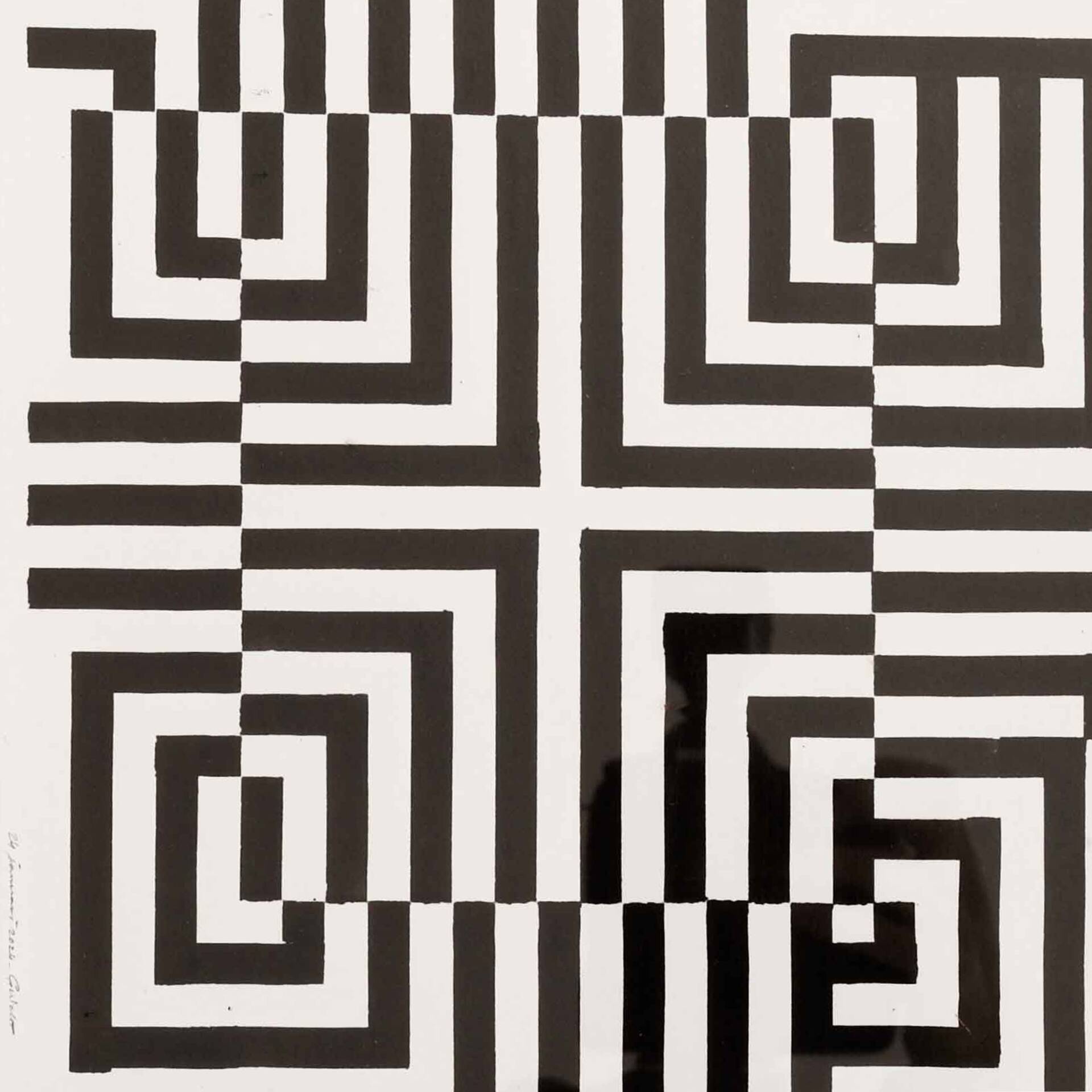 Risograph reproduction of 30 copies hand-signed by Guido de Boer. "Small Gray No. 3".