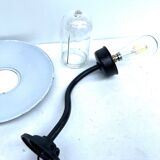 Wall lamp COL de Cygne authentic steel cast old lamp 1920 1930